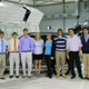 Members of the Virginia Automotive Club and Baja SAE team attend the Mercedes GLK side impact crash test at IIHS